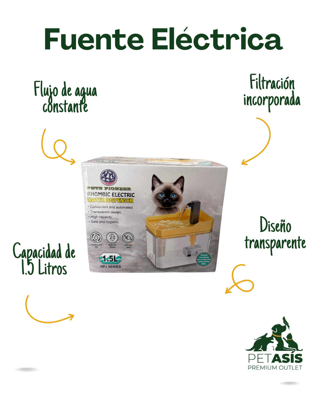 Fuente de agua eléctrica para mascotas