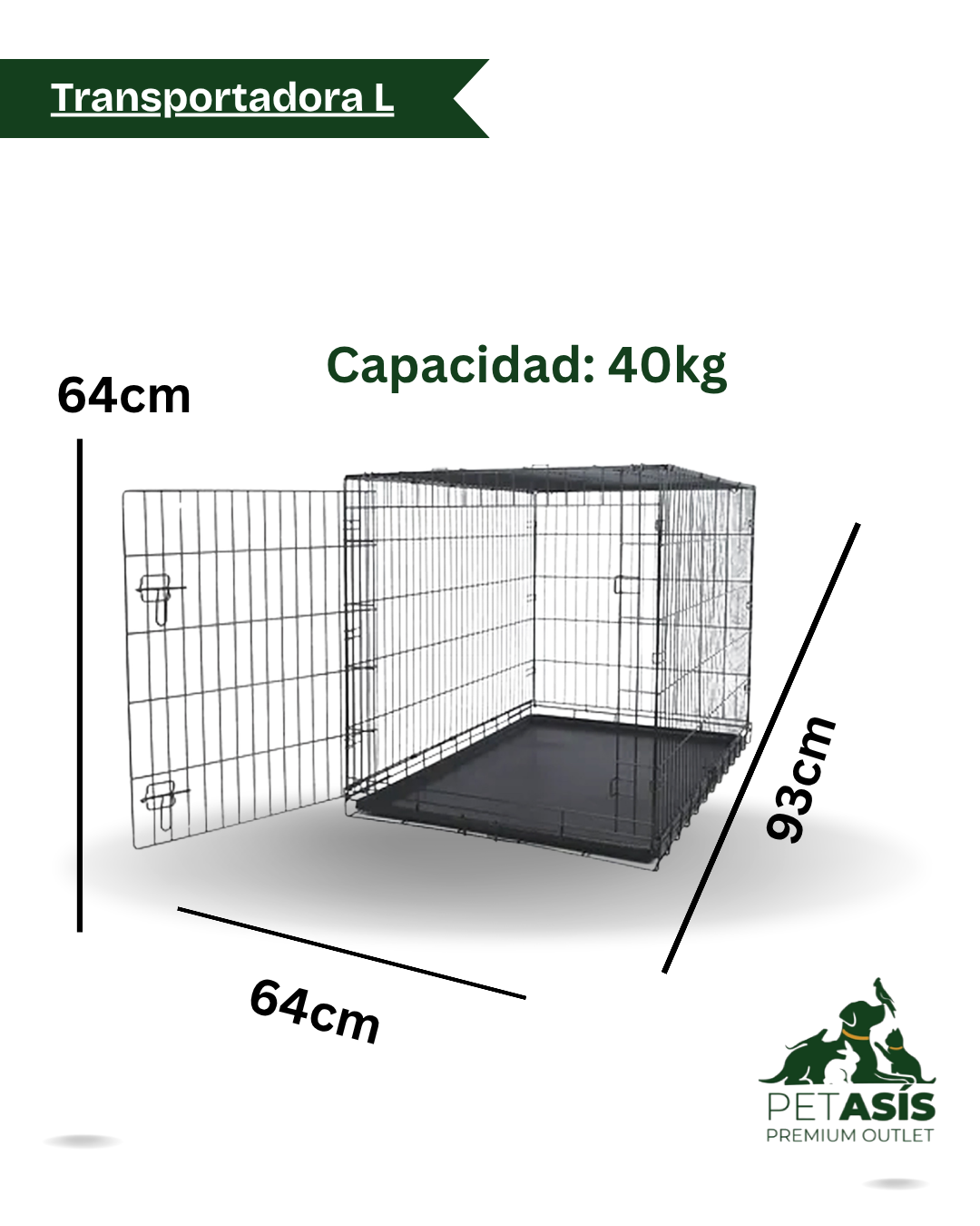 Transportadora Metálica Reforzada - Americana L (93x64x64)