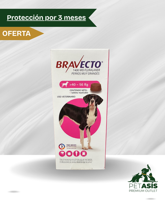 Bravecto Protección 3 Meses (40 - 56kilos)