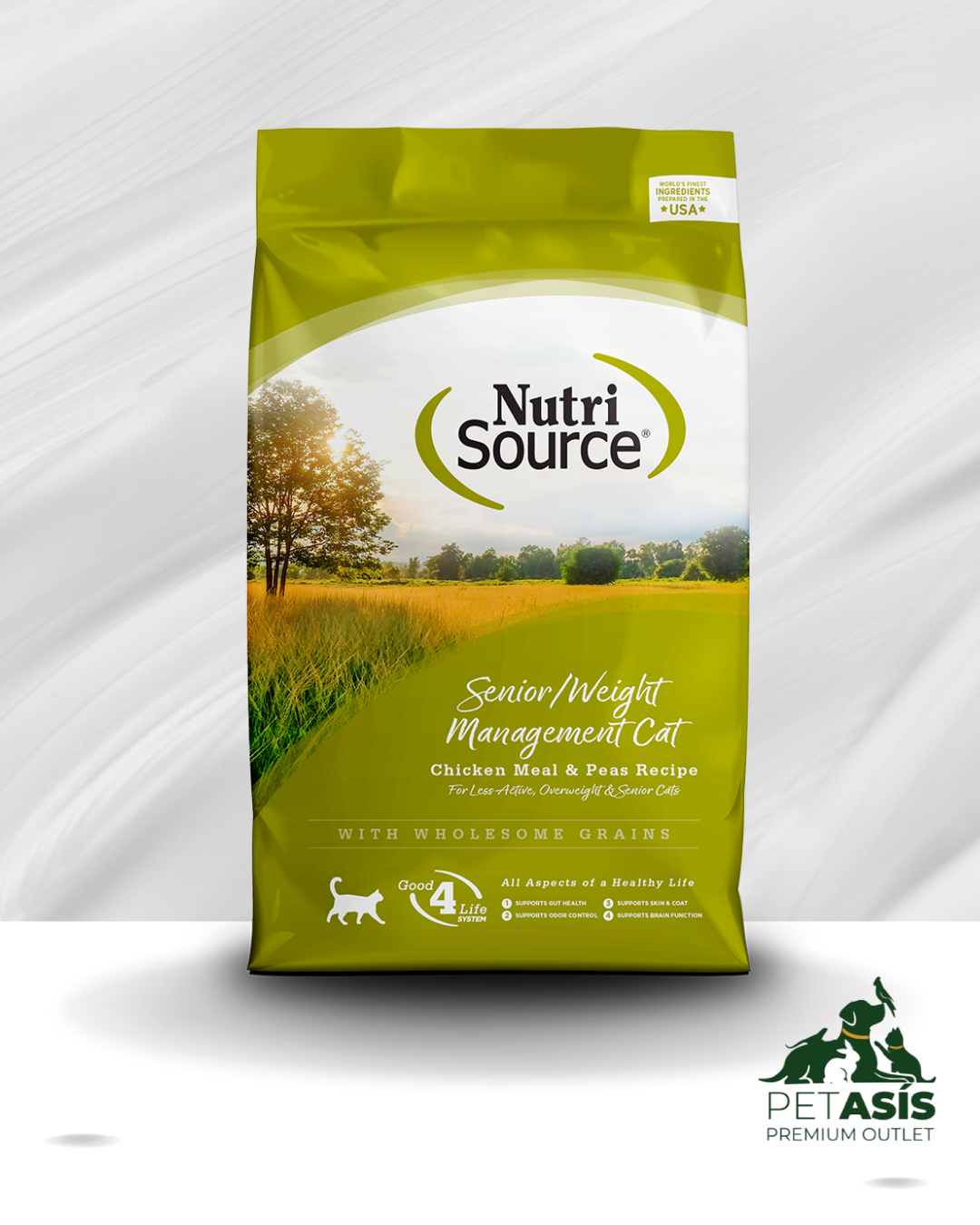NutriSource Senior y Control de Peso Pollo y Arvejas | 5.4 kg