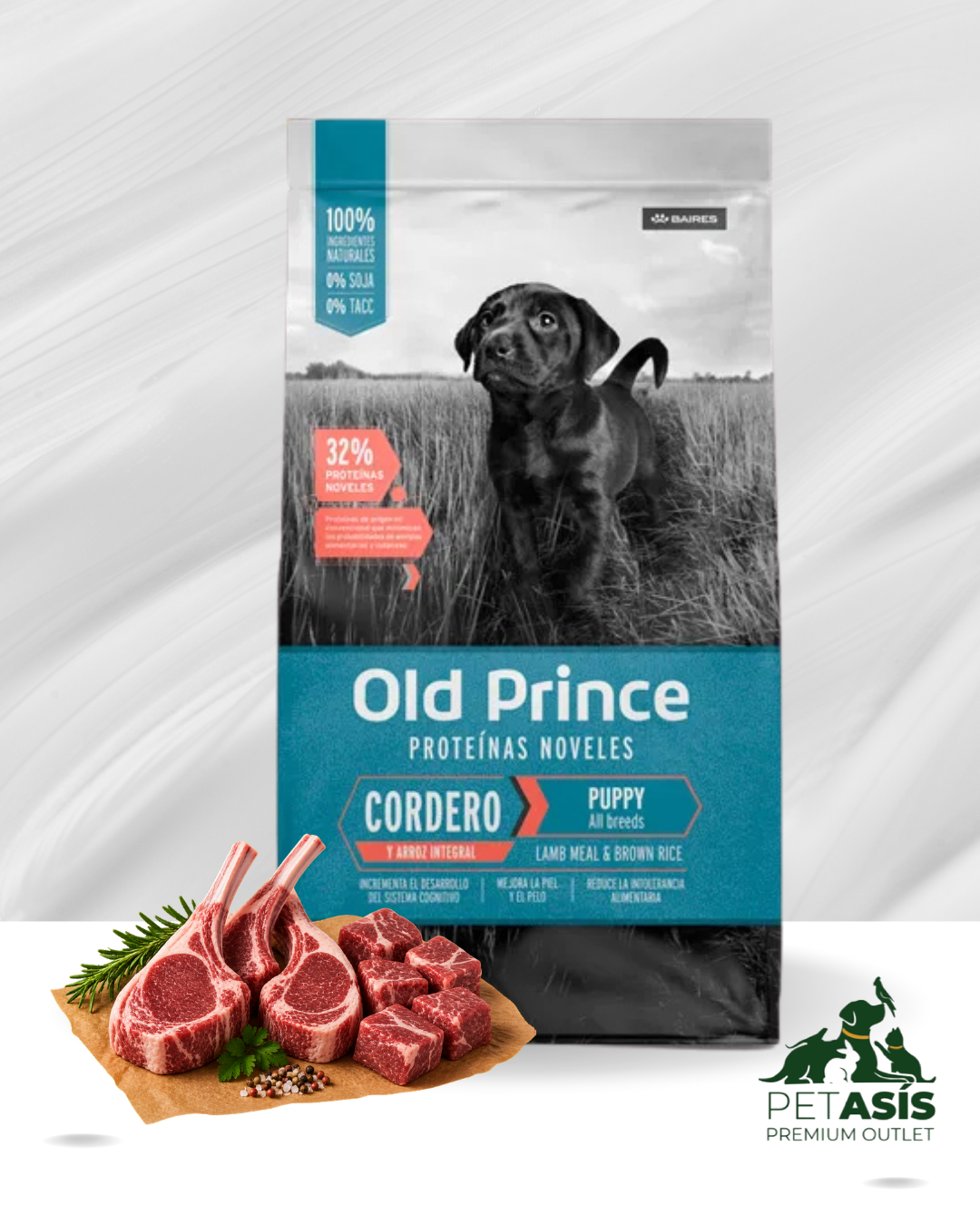 Old Prince Alimento para Cachorros Cordero y Arroz Integral | Precio por kg