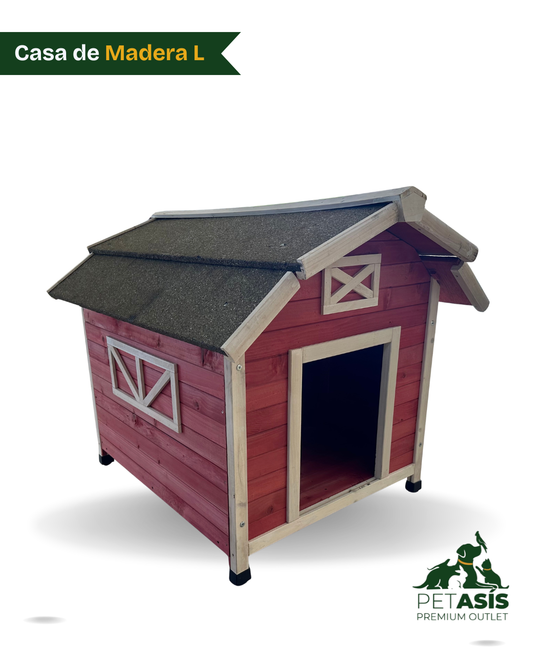 Casa Granero de Madera para Mascotas Grande