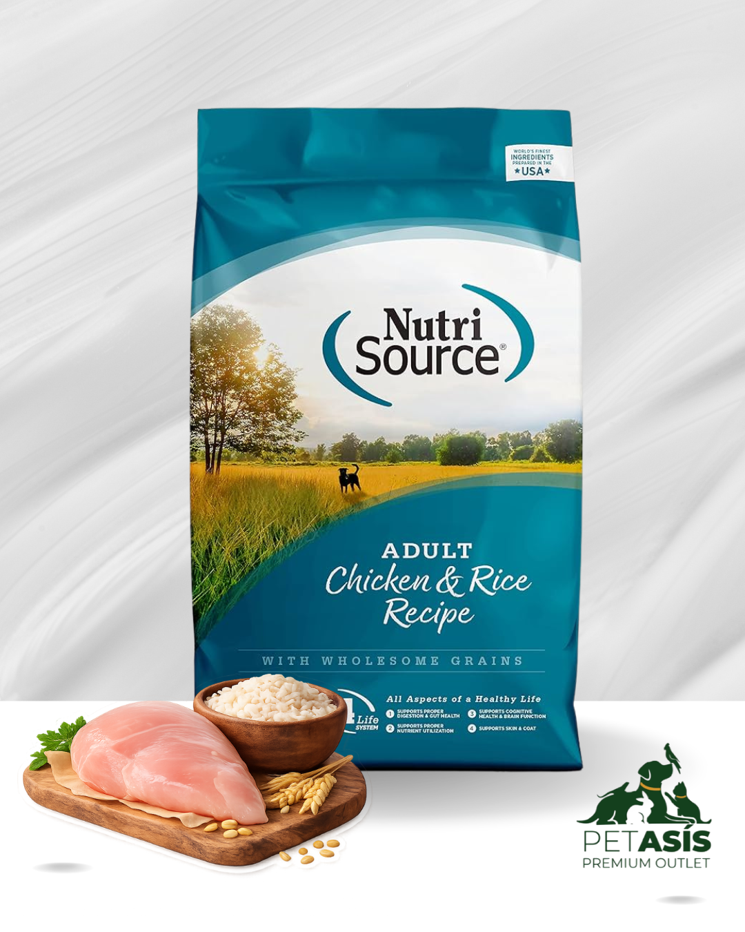 NutriSource Perros Adultos Pollo y Arroz | 11.79 kg