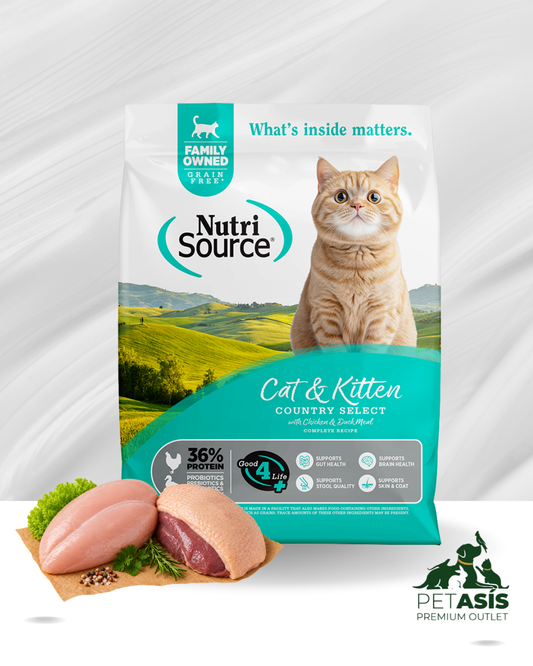 NutriSource Alimento para Gatos Pollo y Pato Libre de Granos | 5.4 kg